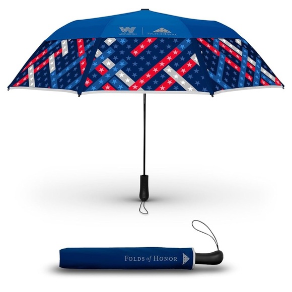 WEATHERMAN Umbrella Folds of Honor Patriotic - Picture 1 of 9